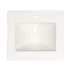 Native Trails 24" Palomar ADA NativeStone Vanity Top and Sink in Pearl, Single Faucet Hole, NSVNT24-P1