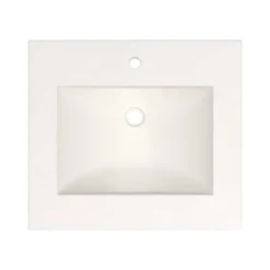 Native Trails 24" Palomar ADA NativeStone Vanity Top and Sink in Pearl, Single Faucet Hole, NSVNT24-P1