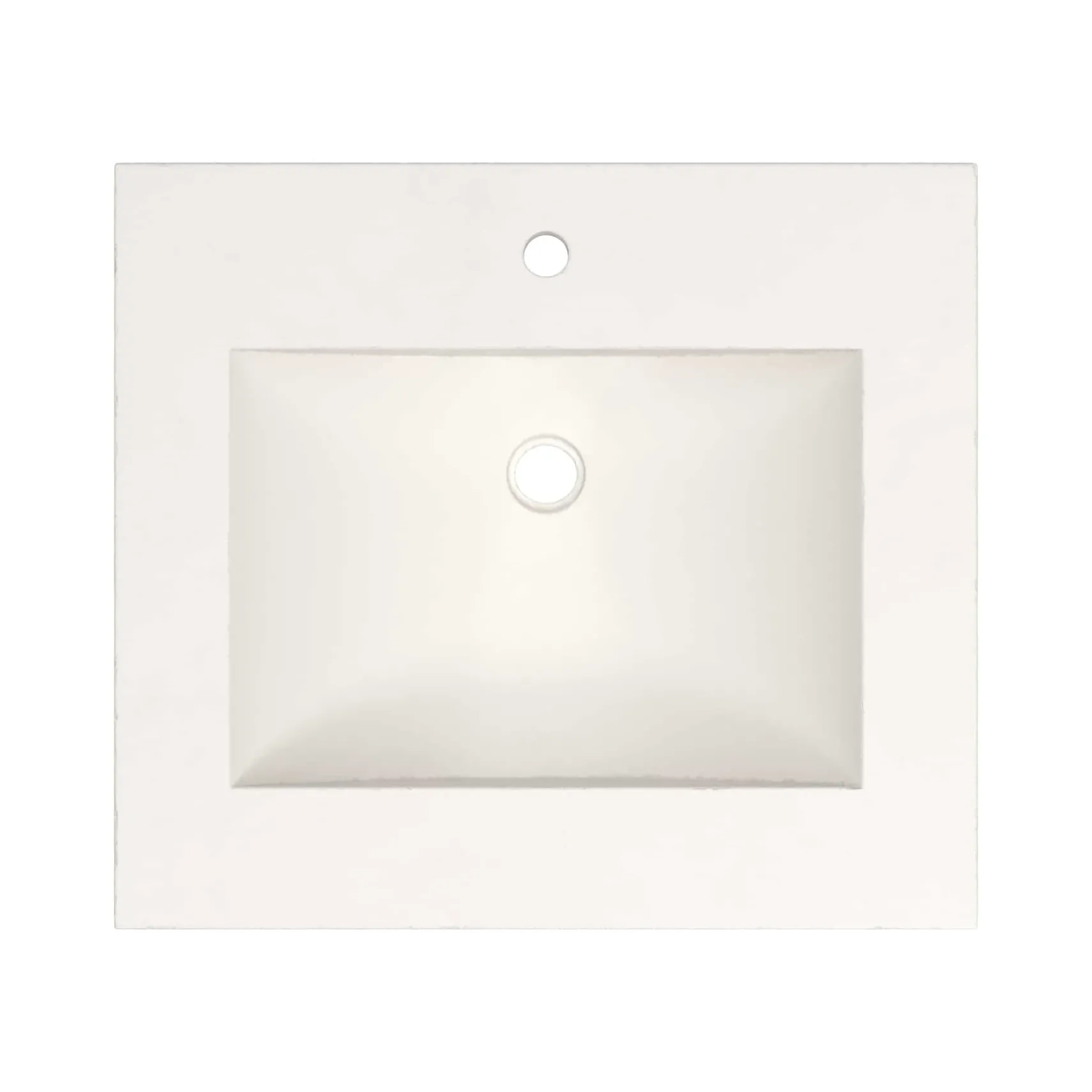 Native Trails 24" Palomar ADA NativeStone Vanity Top and Sink in Pearl, Single Faucet Hole, NSVNT24-P1