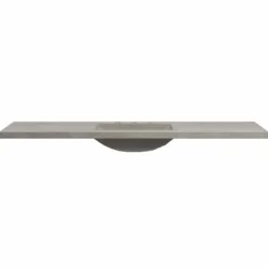 Native Trails 60" Palomar ADA NativeStone Vanity Top and Sink in Ash, 8" Widespread Cutout, NSVNT60-A