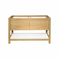 Native Trails 48" Solace Freestanding Vanity Base in Sunrise Oak with Pearl Shelf, VNO481-P