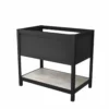 Native Trails 36" Solace Freestanding Vanity Base, Midnight Oak, Ash Shelf, VNO368-A