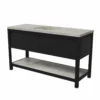Native Trails 60" Solace Freestanding Reclaimed Wood Vanity Base in Midnight Oak with Ash Shelf, VNO608-A