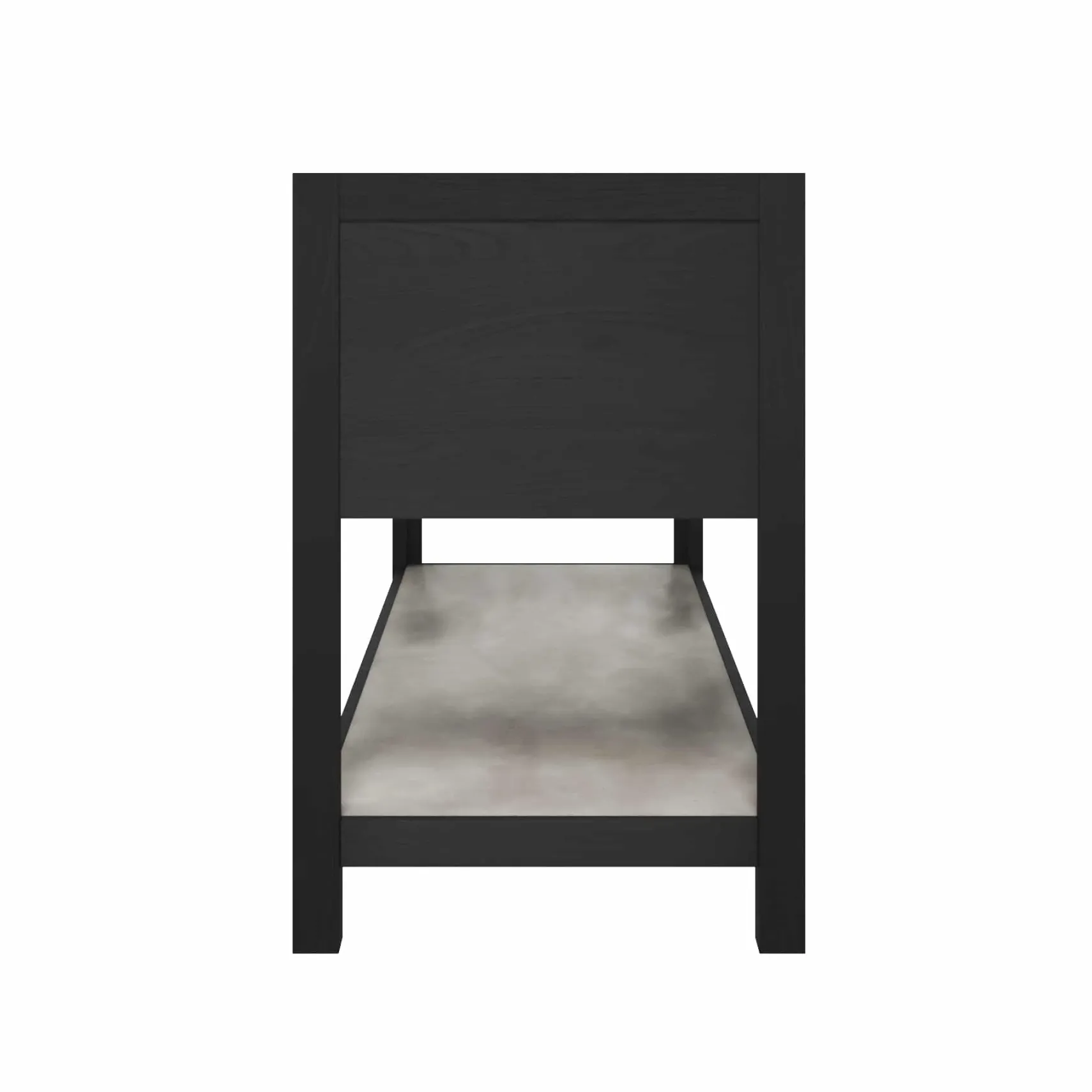 Native Trails 60" Solace Freestanding Reclaimed Wood Vanity Base in Midnight Oak with Ash Shelf, VNO608-A