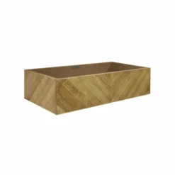 Native Trails 36" Wall Mount Floating Vanity Base in Chardonnay, Reclaimed Oak Wood, Vintner's Collection, VNW191