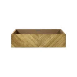 Native Trails 36" Wall Mount Floating Vanity Base in Chardonnay, Reclaimed Oak Wood, Vintner's Collection, VNW191