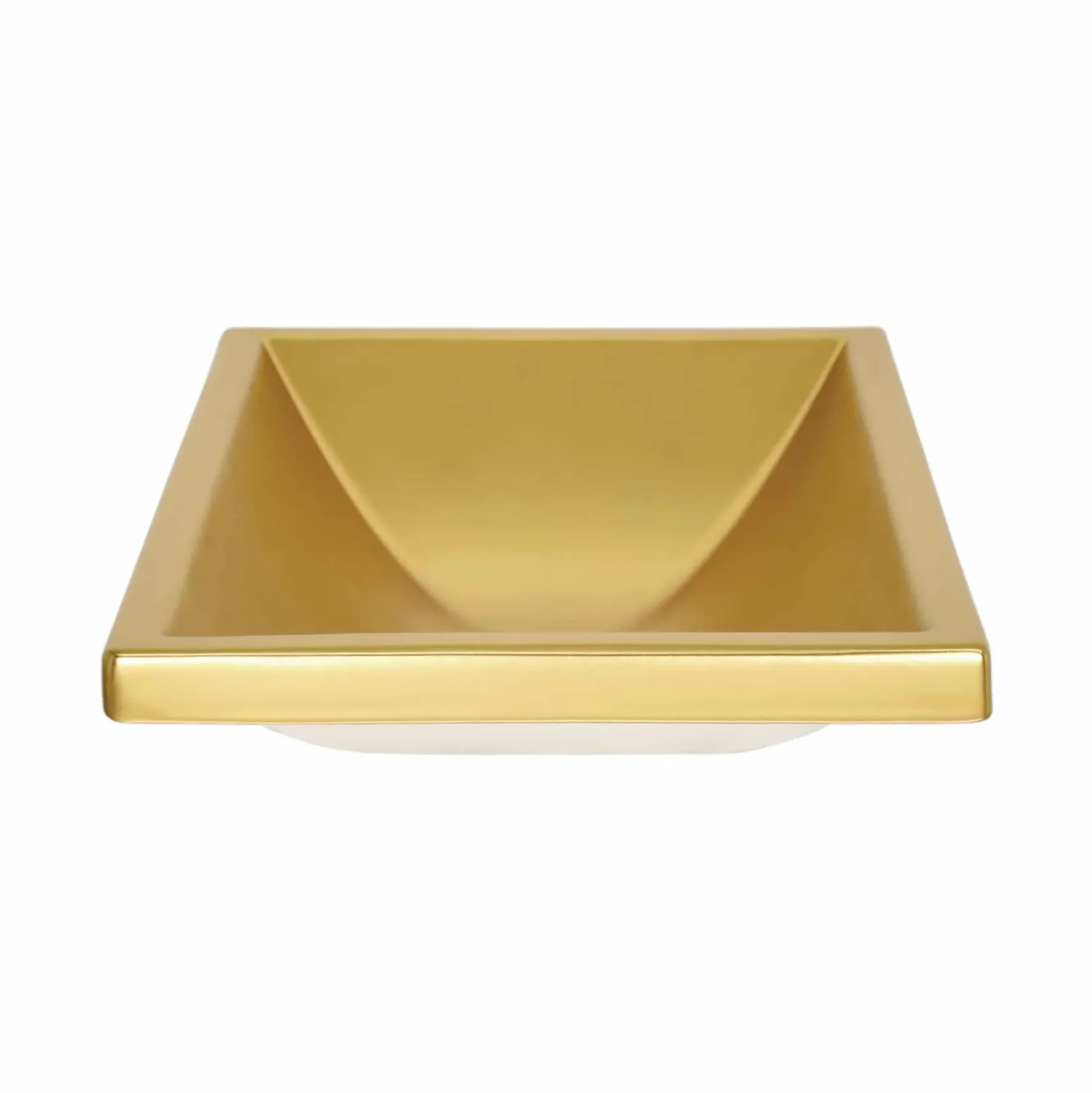 Native Trails Amara 20" x 14" Rectangle Fireclay Bathroom Sink, Matte Gold, PML2014-G