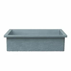 Native Trails Anacapa 21" x 15.5" Rectangle Undermount NativeStone Concrete ADA Bathroom Sink, Ocean, NSL2116-O