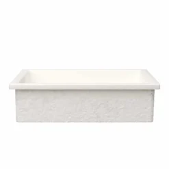 Native Trails Anacapa 21" x 15.5" Rectangle Undermount NativeStone Concrete ADA Bathroom Sink, Pearl, NSL2116-P