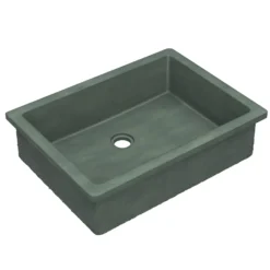 Native Trails Anacapa 21" x 15.5" Rectangle Undermount NativeStone Concrete ADA Bathroom Sink, Forest, NSL2116-F