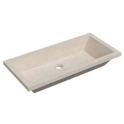 Native Trails Arcata 31" x 15" Rectangle Undermount NativeStone Concrete Bathroom Sink, Sand, NSL3115-D