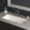 Native Trails Arcata 31" x 15" Rectangle Undermount NativeStone Concrete Bathroom Sink, Pearl, NSL3115-P