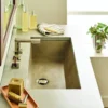 Native Trails Arcata 31" x 15" Rectangle Undermount NativeStone Concrete Bathroom Sink, Earth, NSL3115-E