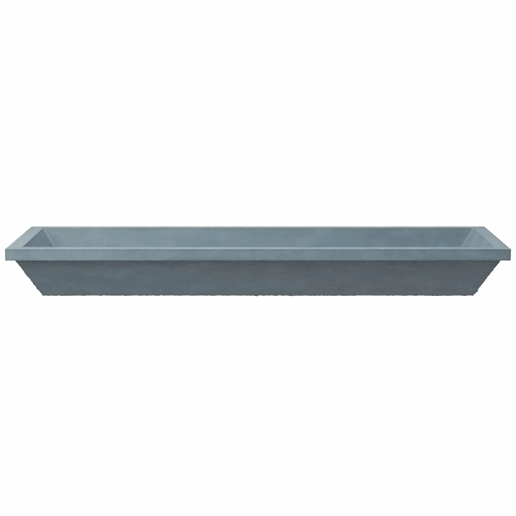 Native Trails Arcata 49" x 15" Rectangle Undermount NativeStone Concrete Bathroom Sink, Ocean, NSL4915-O