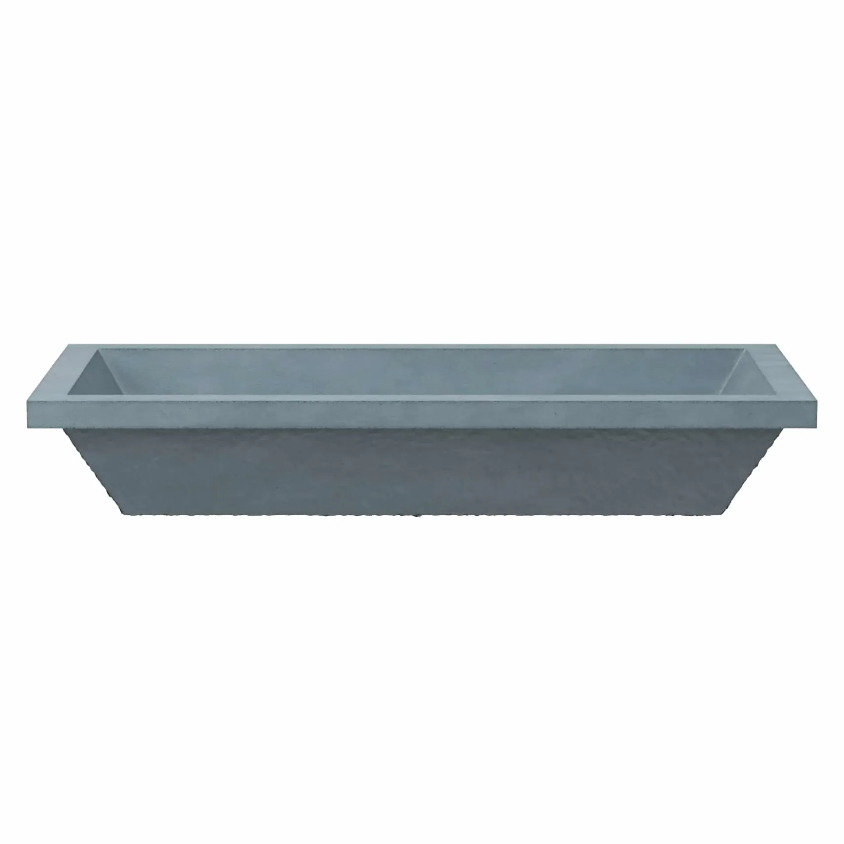 Native Trails Arcata 31" x 15" Rectangle Undermount NativeStone Concrete Bathroom Sink, Ocean, NSL3115-O