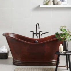 Native Trails Aurora 60" Freestanding Copper Bathtub in Antique Copper, CPS912