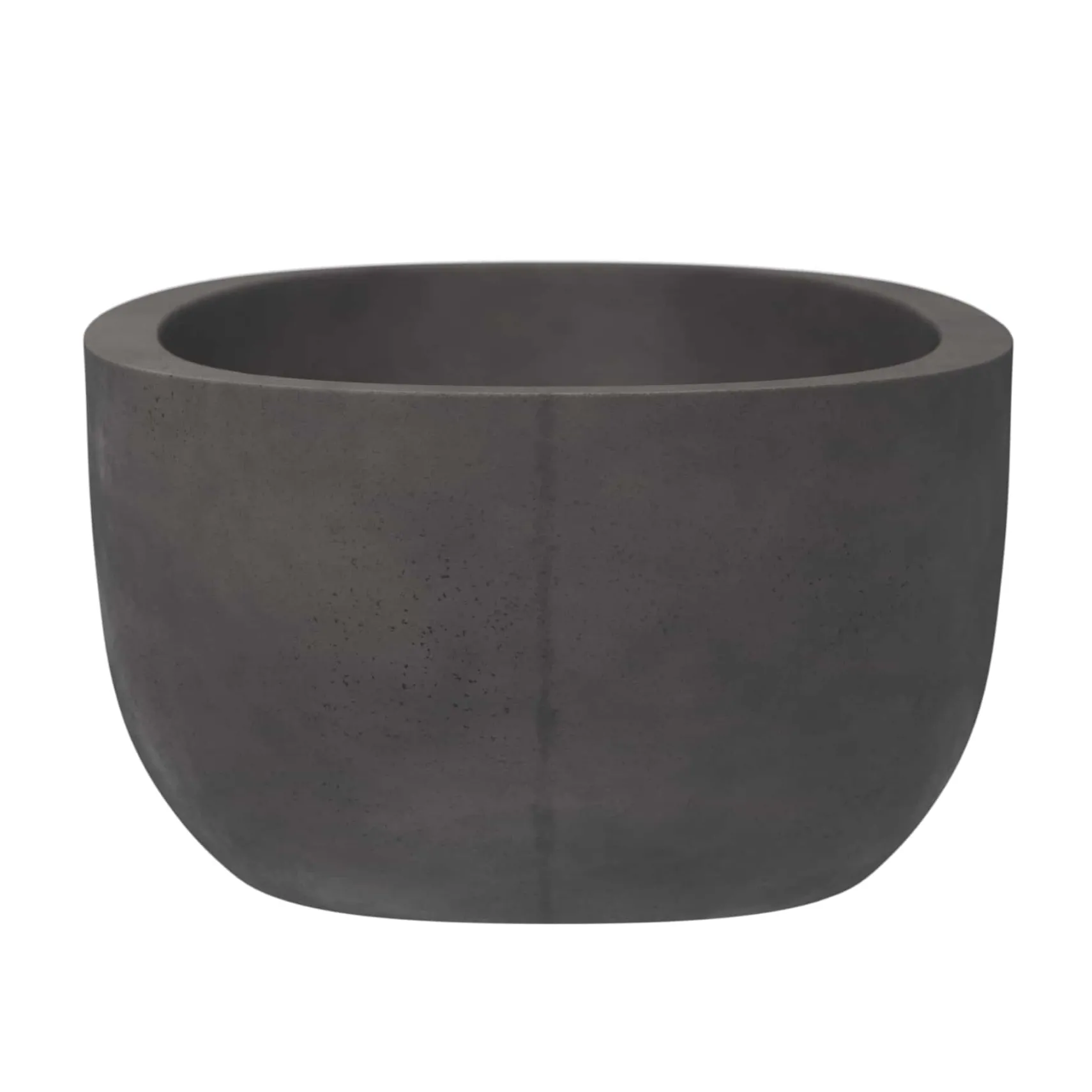 Native Trails Avalon 62" Freestanding NativeStone Concrete Bathtub in Slate, NST6236-S