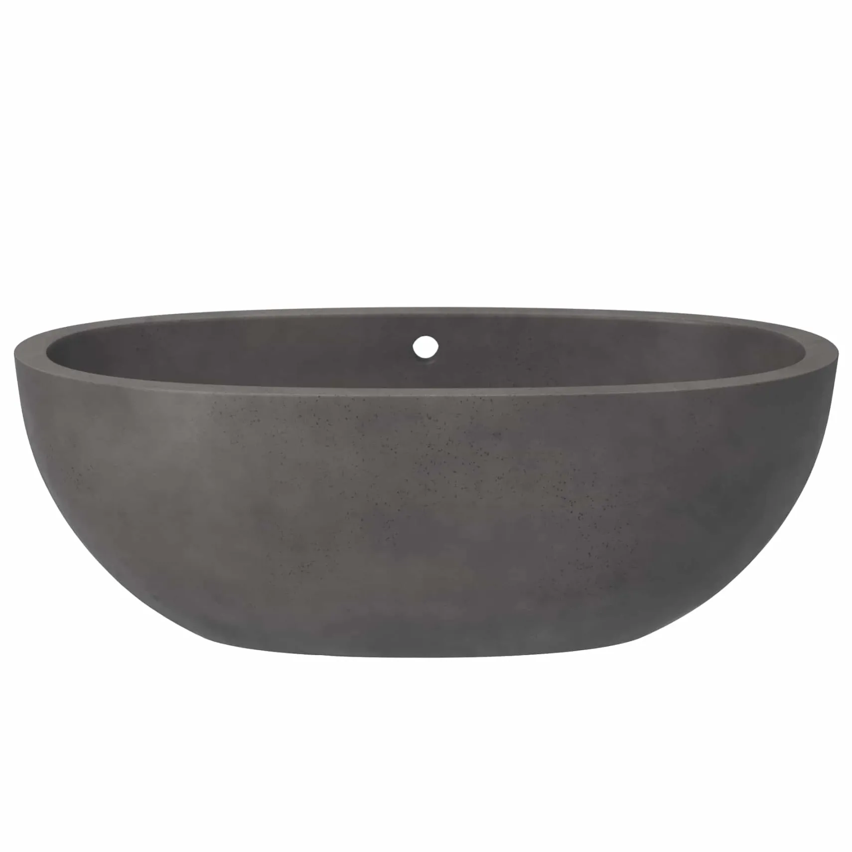 Native Trails Avalon 62" Freestanding NativeStone Concrete Bathtub in Slate, NST6236-S