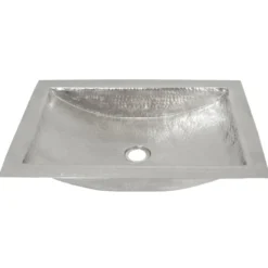 Native Trails Avila 21" Rectangle Nickel Bathroom Sink, Brushed Nickel, CPS545