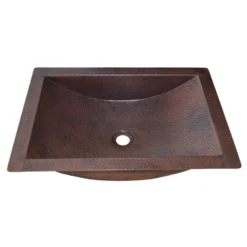 Native Trails Avila 21" Rectangle Copper Bathroom Sink, Antique Copper, CPS245