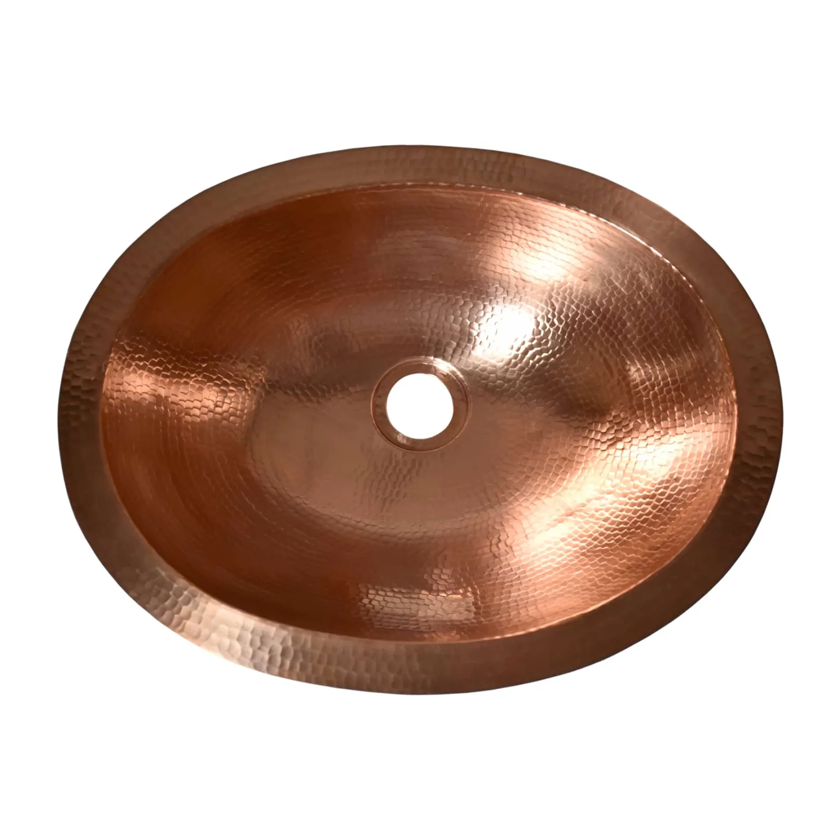 Native Trails Baby Classic 16" Oval Copper Bathroom Sink, Polished Copper, CPS438