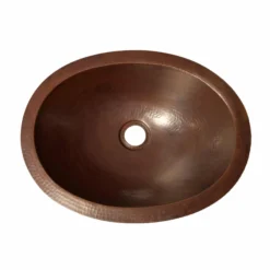 Native Trails Baby Classic 16" Oval Copper Bathroom Sink, Antique Copper, CPS238