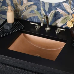 Native Trails Cabrillo 20.75" x 14.75" Rectangle Undermount NativeStone Concrete ADA Bathroom Sink, Terracotta, NSL2014-T