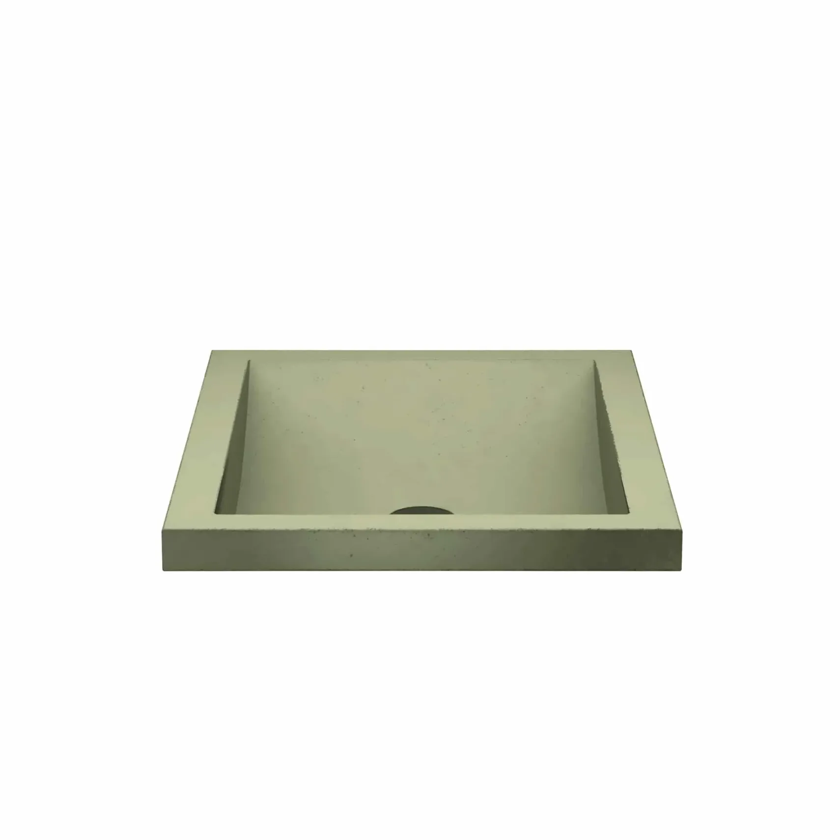 Native Trails Cabrillo 20.75" x 14.75" Rectangle Undermount NativeStone Concrete ADA Bathroom Sink, Sage, NSL2014-G