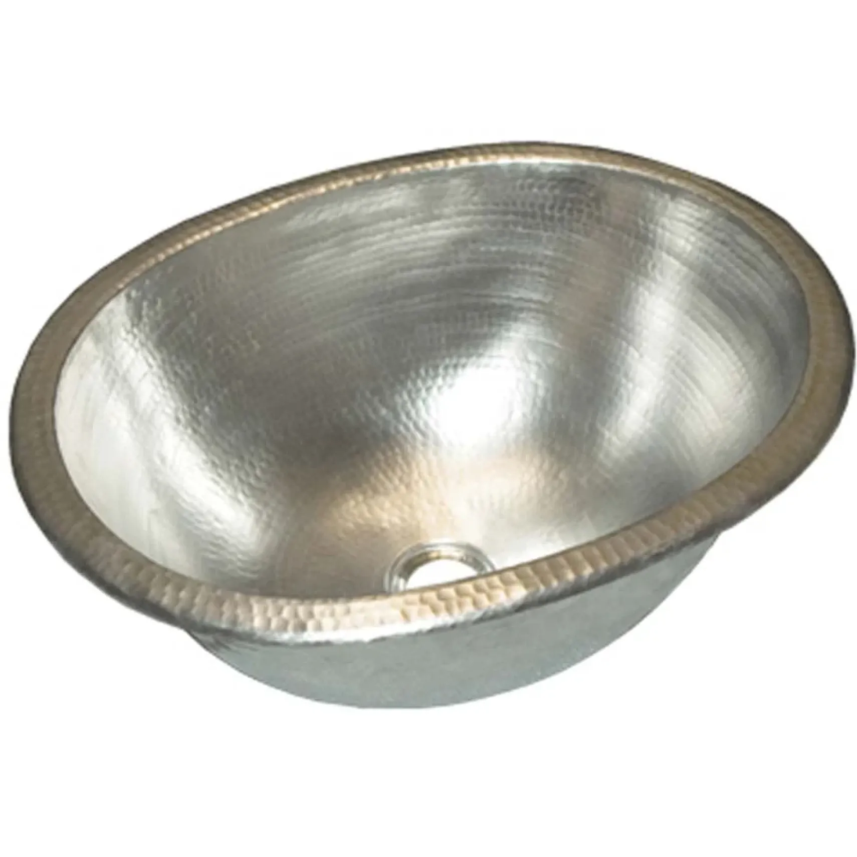 Native Trails Cameo 17" Oval Nickel Bathroom Sink, Brushed Nickel, CPS548