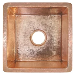 Native Trails Cantina 15" Copper Bar/Prep Sink, Polished Copper, CPS434