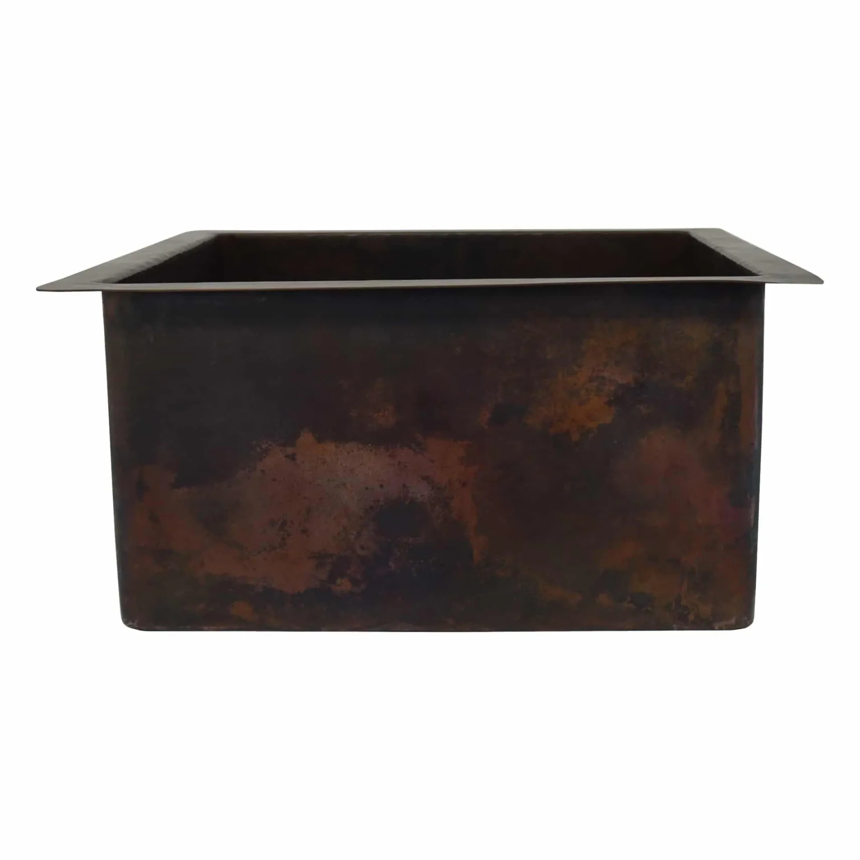 Native Trails Cantina 15" Square Copper Bar/Prep Sink, Antique Copper, CPS234-F