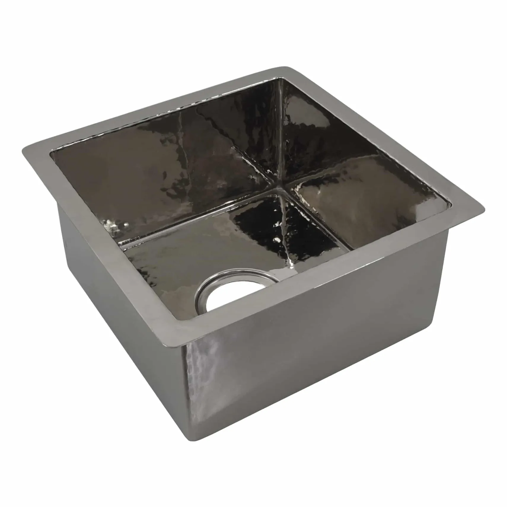 Native Trails Cantina 15" Square Nickel Bar/Prep Sink, Polished Nickel, CPS834-F