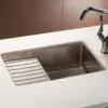 Native Trails Cantina Pro 24" Nickel Bar/Prep Sink, Brushed Nickel, CPS533