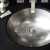 Native Trails Classic 19" Oval Nickel Bathroom Sink, Brushed Nickel, CPS568