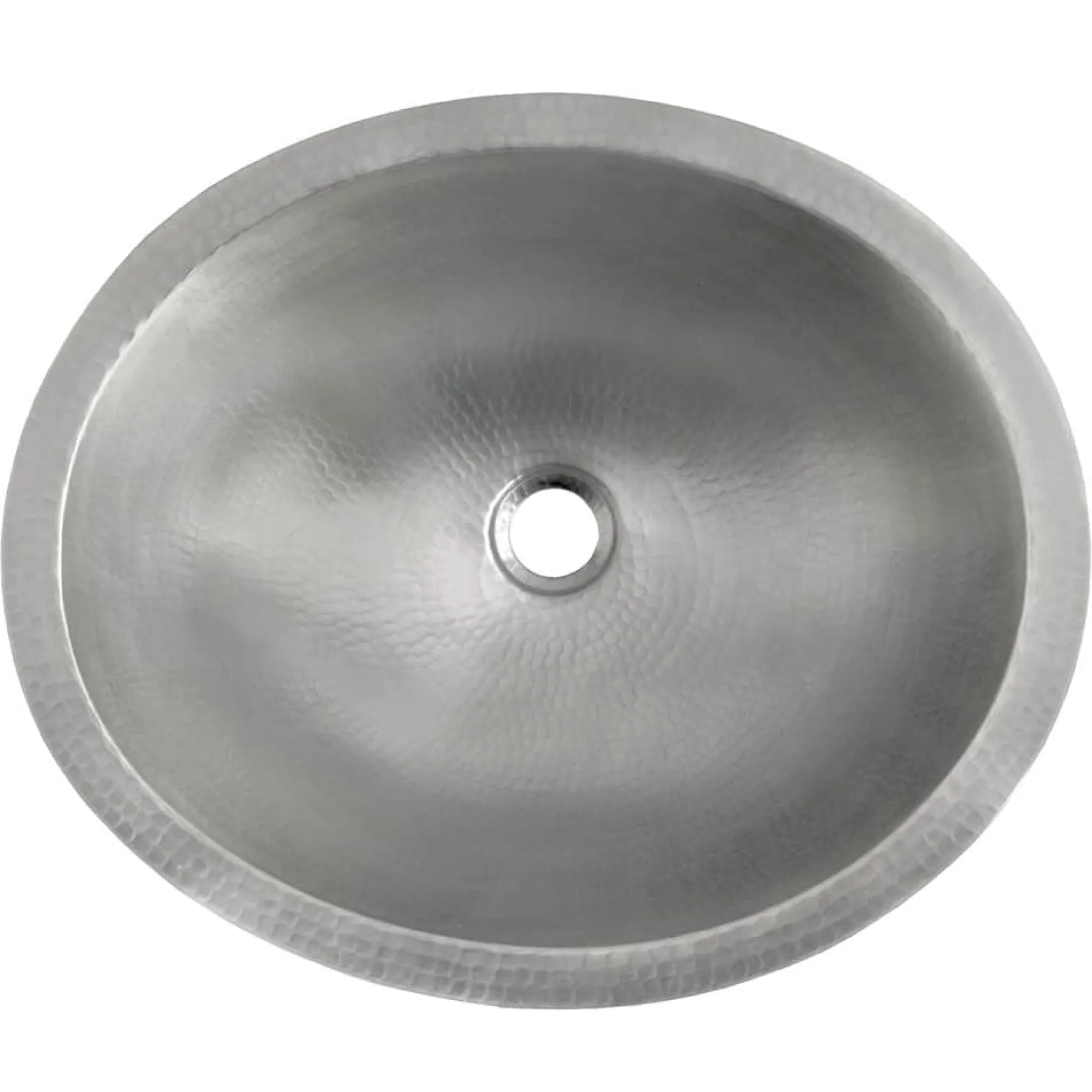 Native Trails Classic 19" Oval Nickel Bathroom Sink, Brushed Nickel, CPS568
