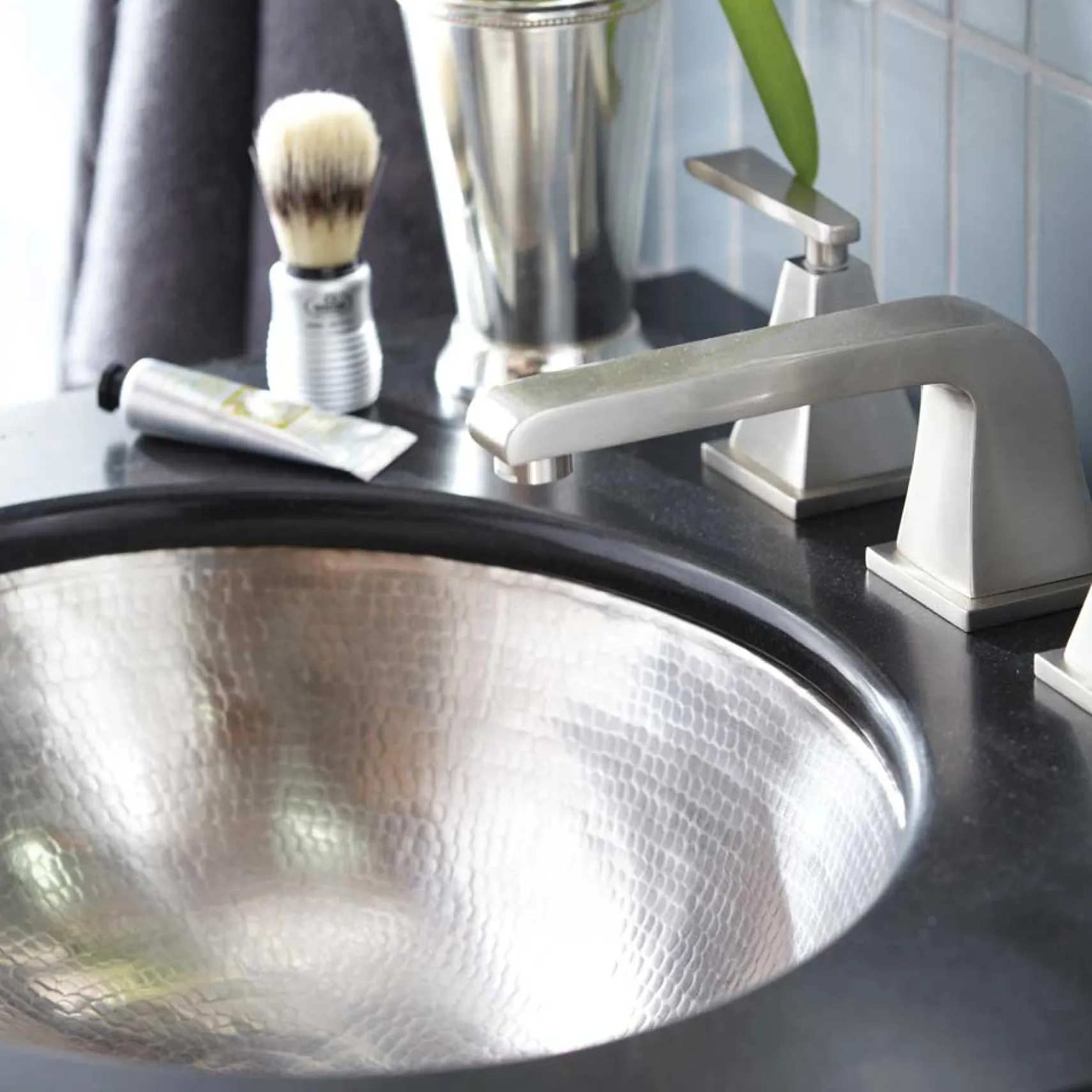 Native Trails Classic 19" Oval Nickel Bathroom Sink, Brushed Nickel, CPS568