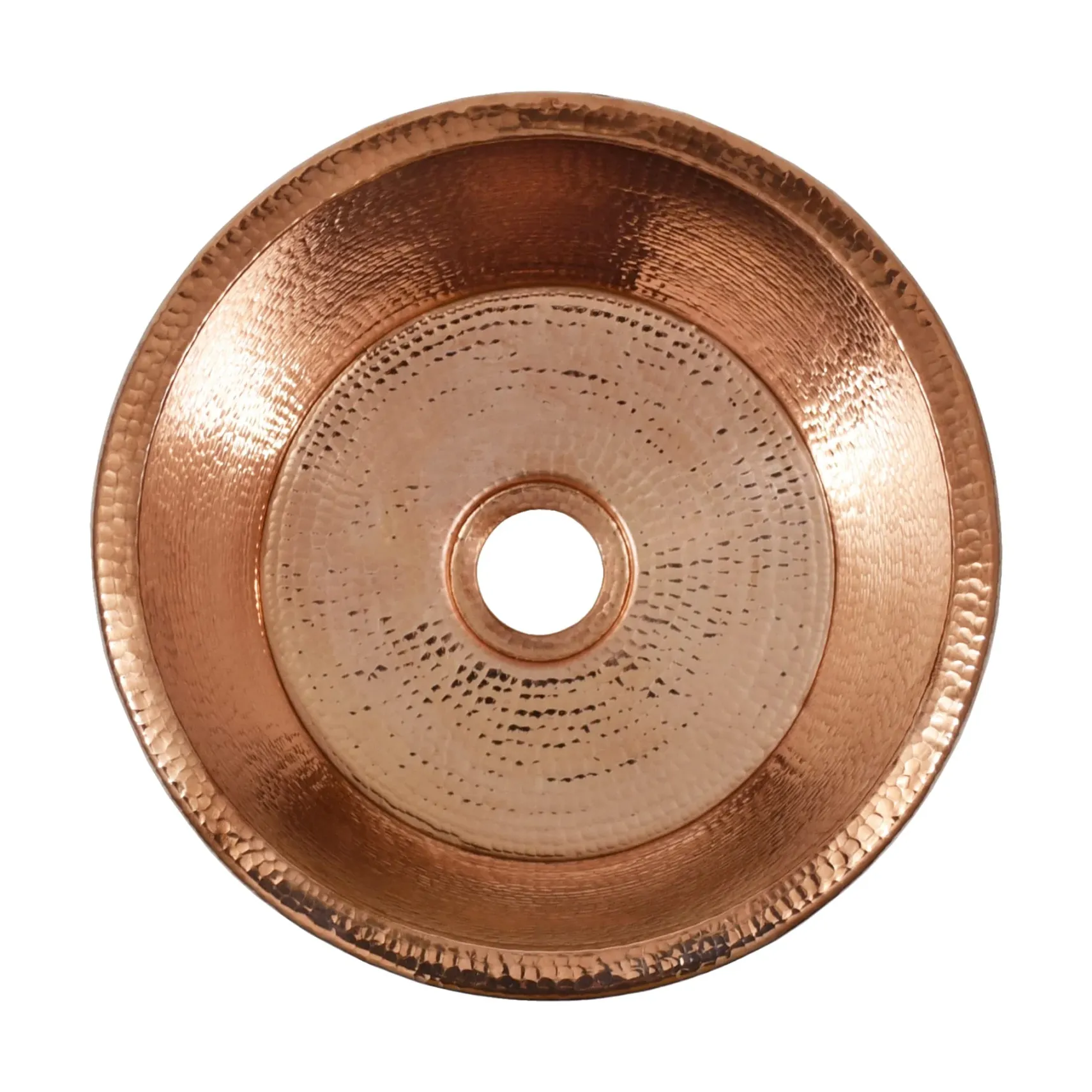 Native Trails Diego 13" Round Copper Bar/Prep Sink, Polished Copper, 16 Gauge, CPS435