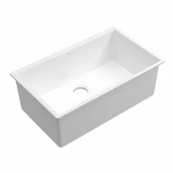 Native Trails Haven Concierge 31" Undermount Fireclay Workstation Kitchen Sink, White, FRKG3019-W