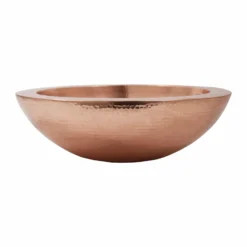 Native Trails Laguna 16" Round Vessel Copper Bathroom Sink, Polished Copper, 16 Gauge, CPS455