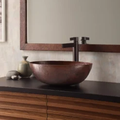 Native Trails Maestro 17" Oval Copper Bathroom Sink, Antique Copper, CPS269