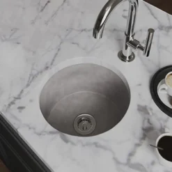 Native Trails Malibu 14" NativeStone Concrete Bar/Prep Sink, Ash, NSB1407-A