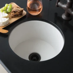 Native Trails Malibu 14" NativeStone Concrete Bar/Prep Sink, Pearl, NSB1407-P