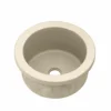 Native Trails Malibu 14" Round NativeStone Concrete Bar/Prep Sink, Sand, NSB1407-D