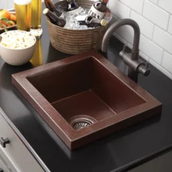 Native Trails Manhattan 17" Copper Bar/Prep Sink, Antique Copper, CPS232