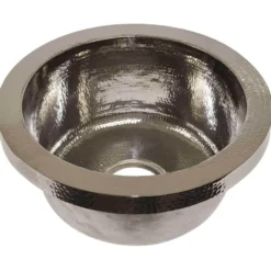 Native Trails Mojito 16" Nickel Bar/Prep Sink, Polished Nickel, CPS816