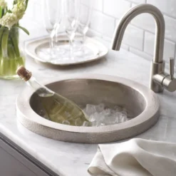 Native Trails Mojito 16" Nickel Bar/Prep Sink, Brushed Nickel, CPS516