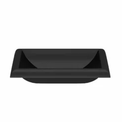 Native Trails Montecito 21.5" x 15.5" Rectangle Drop In NativeStone Concrete ADA Bathroom Sink, Charcoal, NSL2216-C
