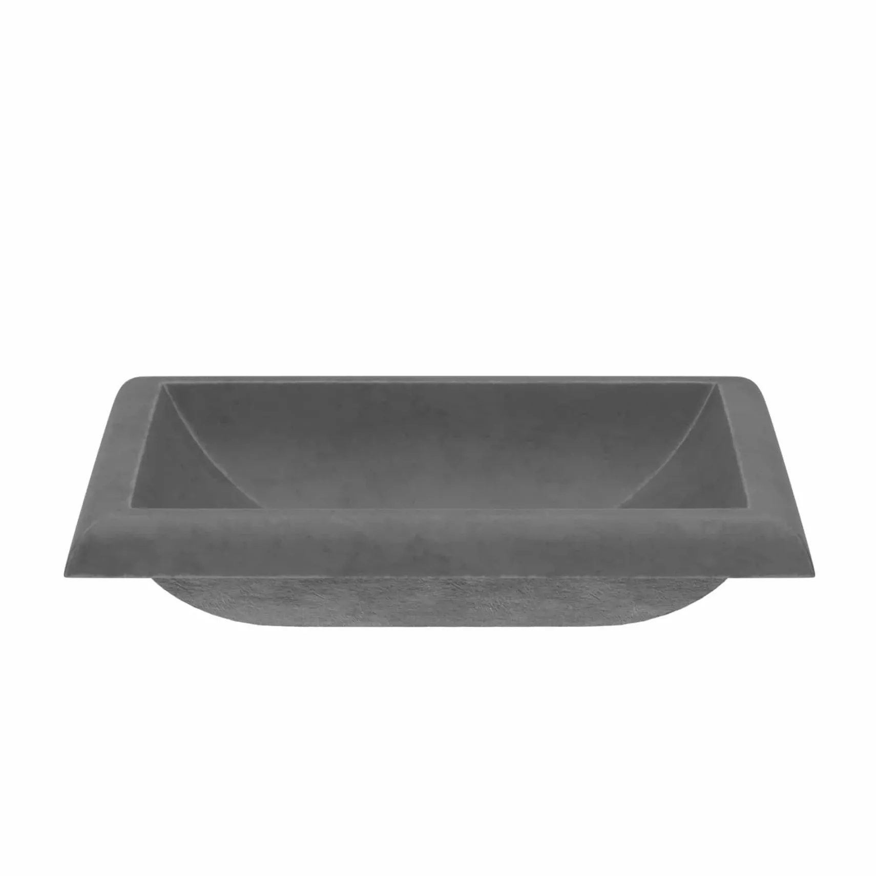 Native Trails Montecito 22" Rectangle NativeStone Concrete Bathroom Sink, Slate, NSL2216-S