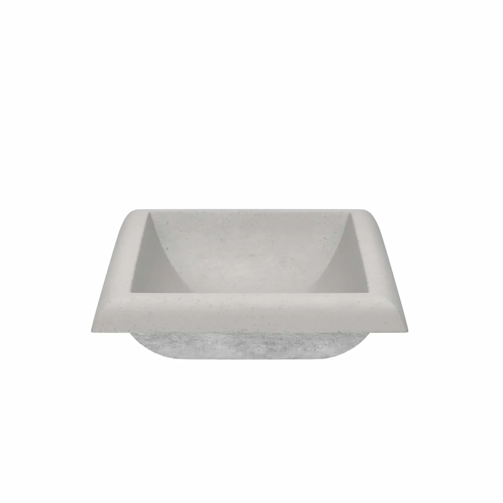 Native Trails Montecito 22" Rectangle NativeStone Concrete Bathroom Sink, Ash, NSL2216-A