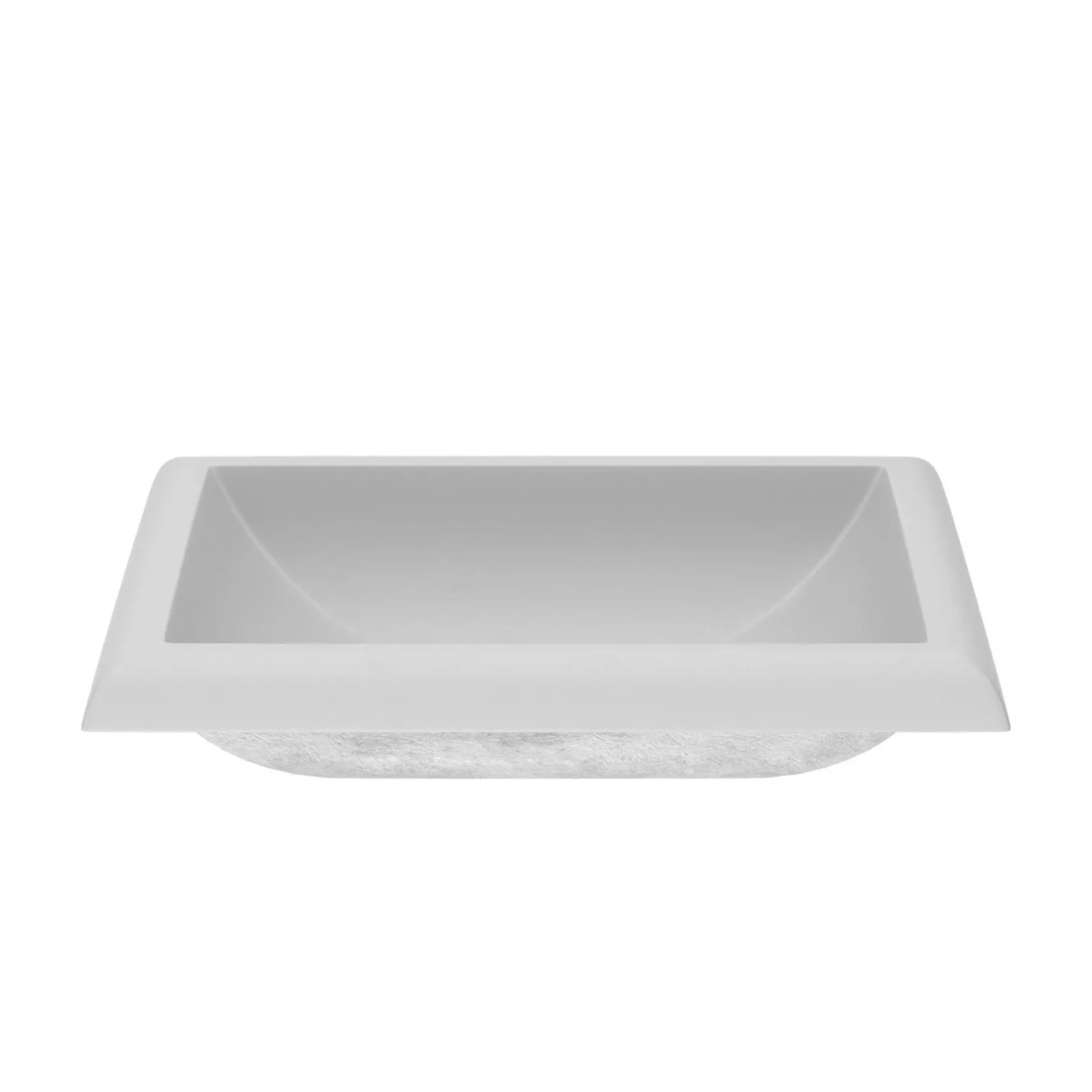Native Trails Montecito 22" Rectangle NativeStone Concrete Bathroom Sink, Pearl, NSL2216-P